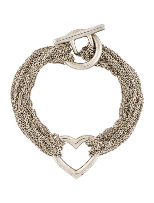 Tiffany & Co. Multistrand Heart Toggle Bracelet