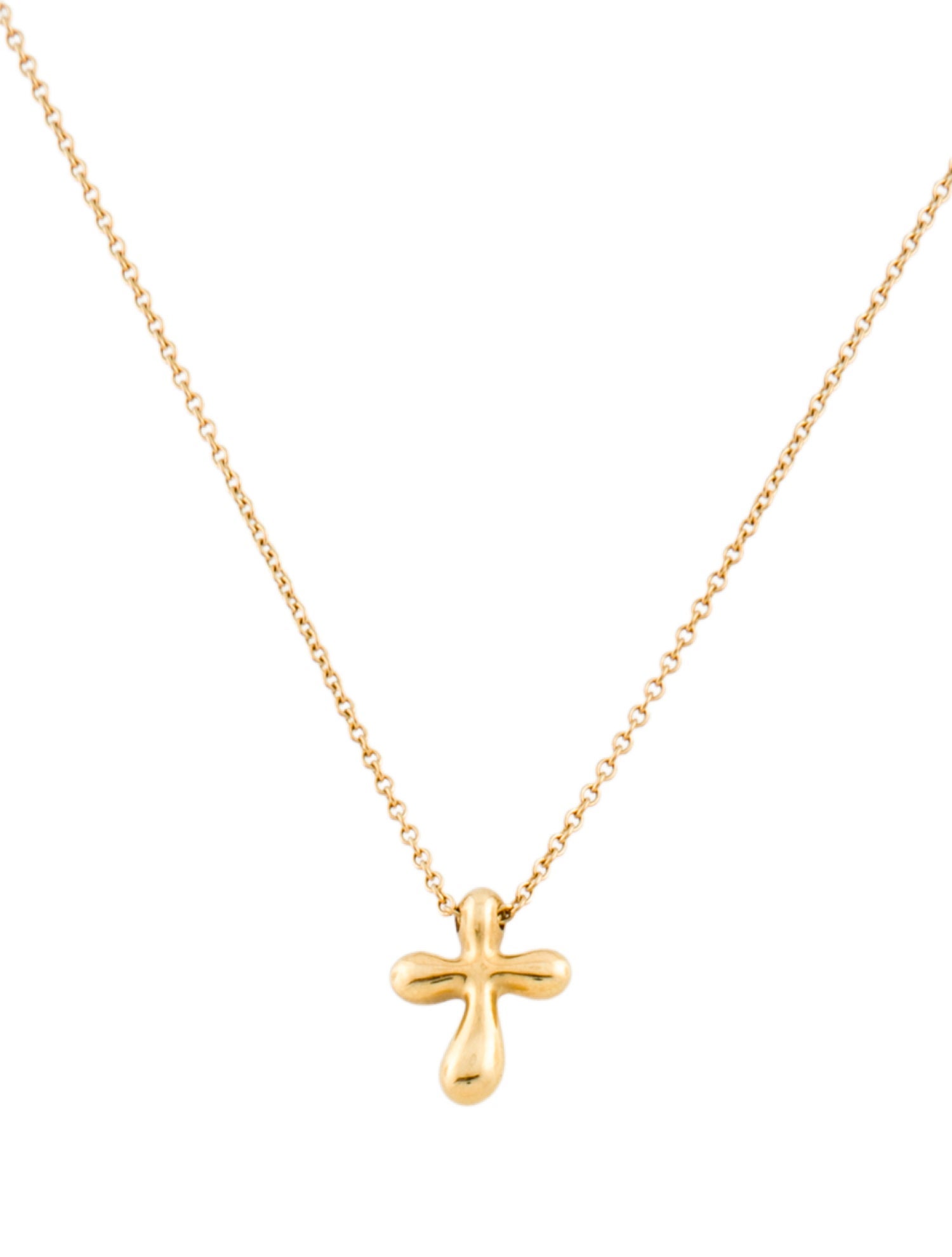 Tiffany & Co. 18K Cross Necklace