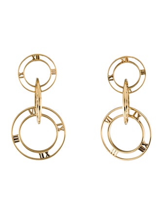 Tiffany & Co. 18K Atlas Triple Drop Earrings