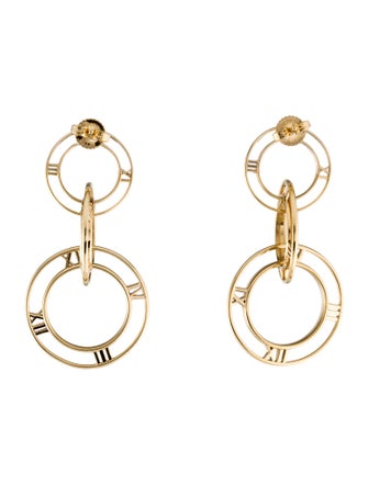 Tiffany & Co. 18K Atlas Triple Drop Earrings