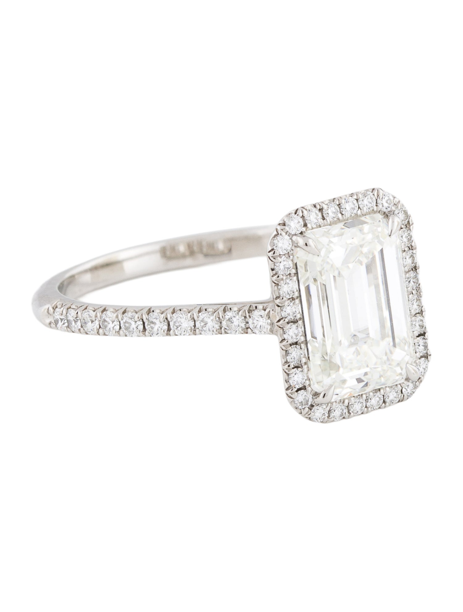 Tiffany & Co. Platinum 2.27ct. Diamond Soleste Halo Engagement Ring