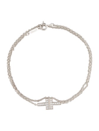Tiffany & Co. 18K Diamond Double Chain Bracelet