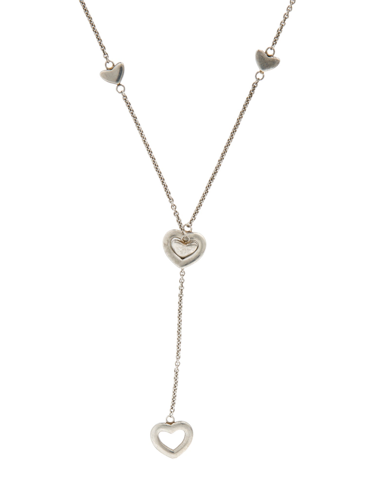 Tiffany & Co. Heart Station Lariat Necklace
