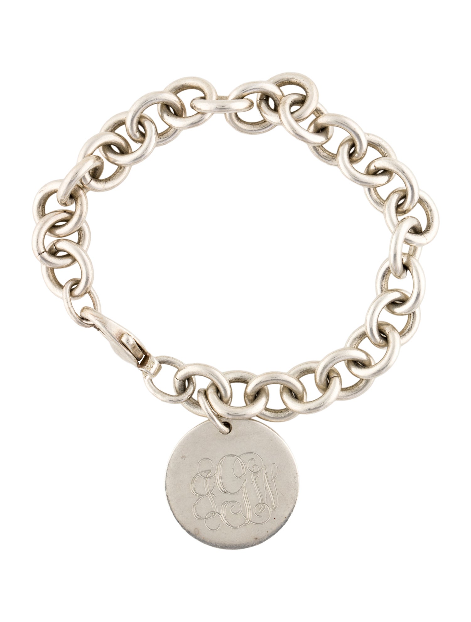 Tiffany & Co. Round Tag Charm Bracelet