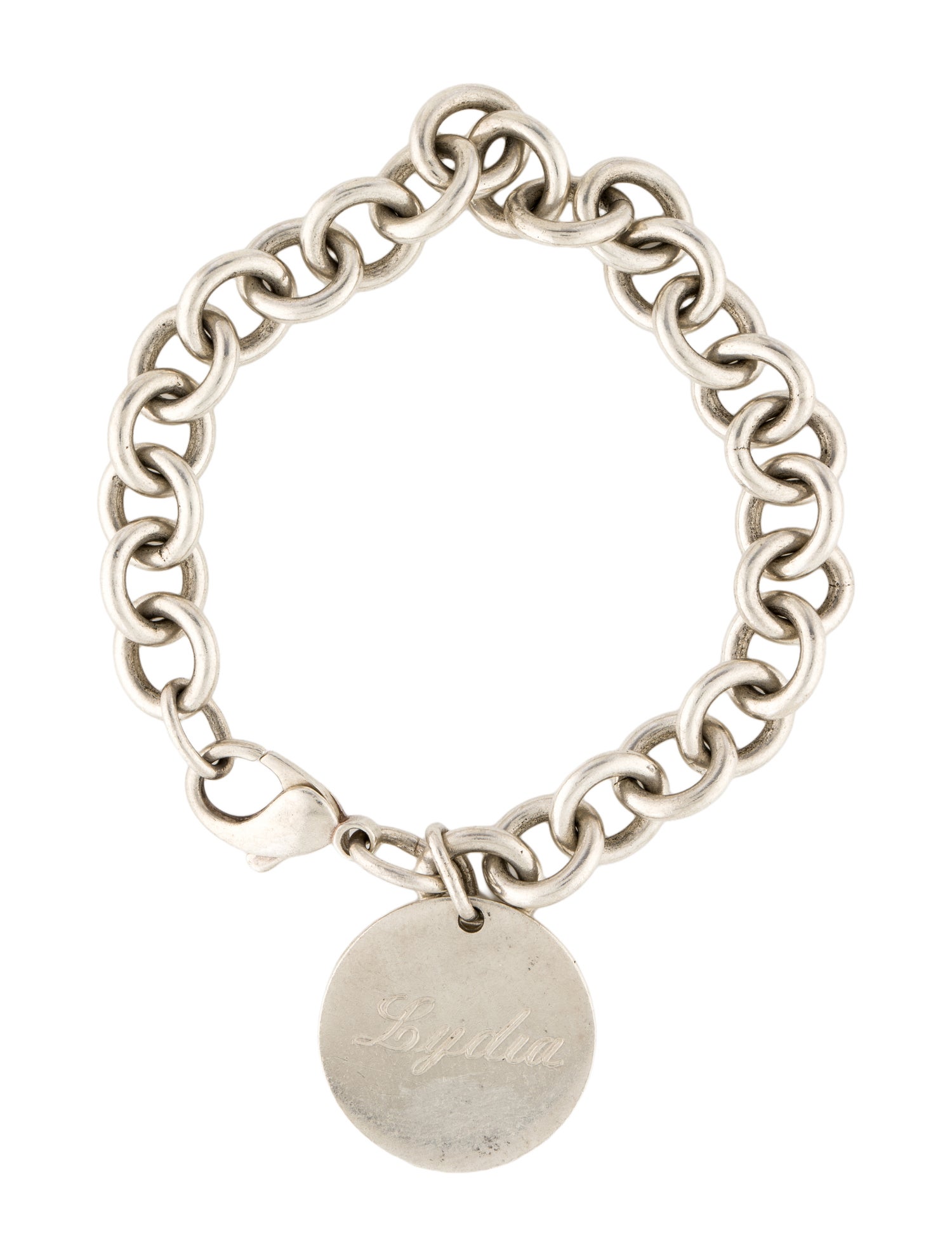 Tiffany & Co. Round Tag Charm Bracelet