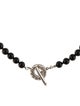 Tiffany & Co. Onyx Beaded Toggle Necklace