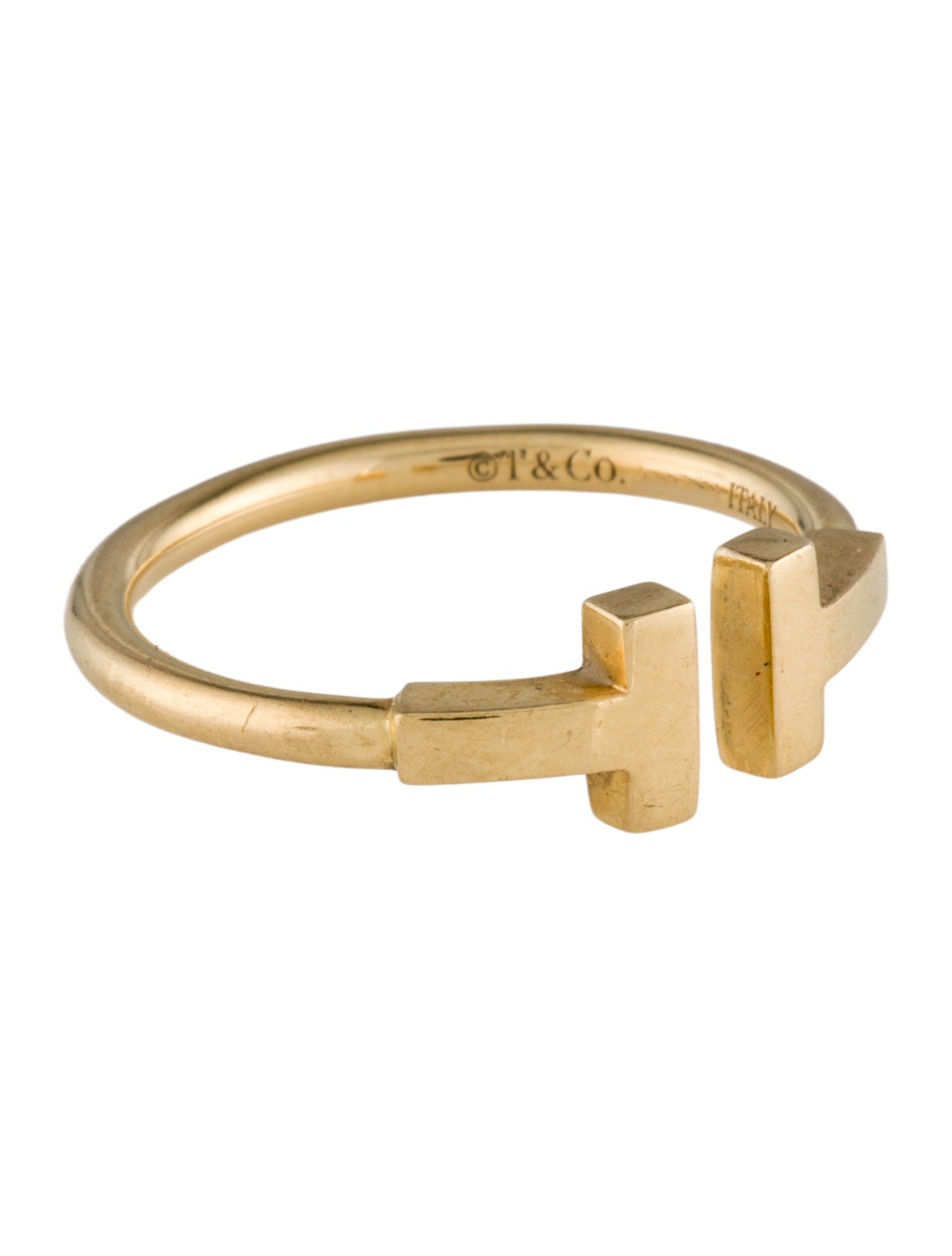 Tiffany & Co. 18K T Wire Ring