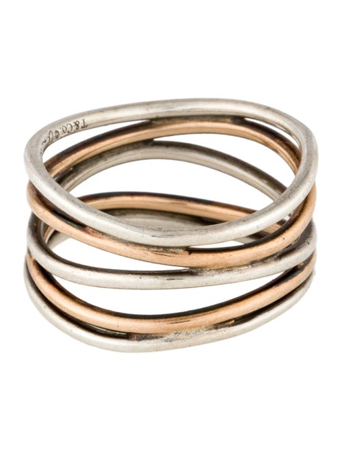 Tiffany & Co. Two-Tone Wave Five Row Band