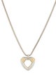Tiffany & Co. Two-Tone Open Heart Pendant Necklace