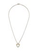 Tiffany & Co. Two-Tone Open Heart Pendant Necklace