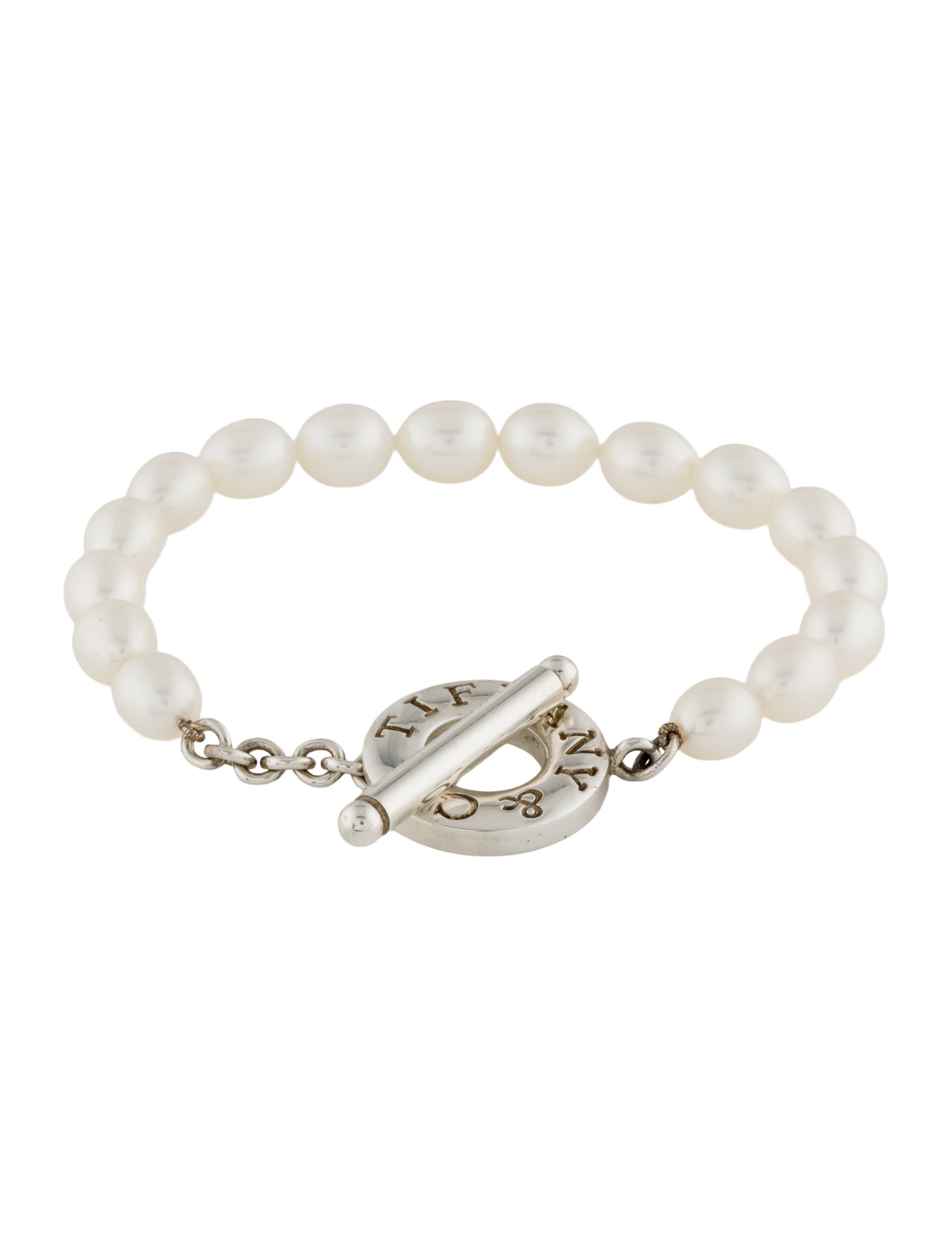 Tiffany & Co. Freshwater Pearl Toggle Bracelet