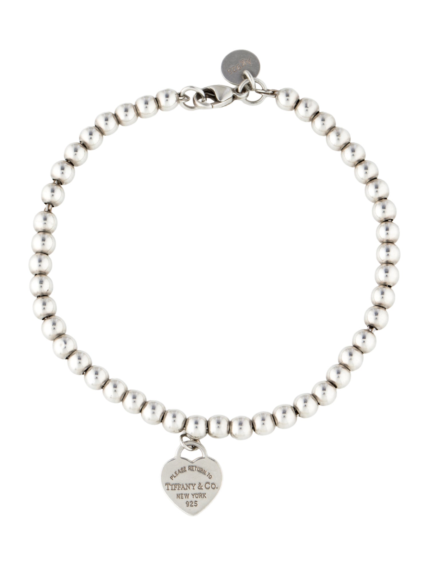 Tiffany & Co. Heart Tag Bead Bracelet
