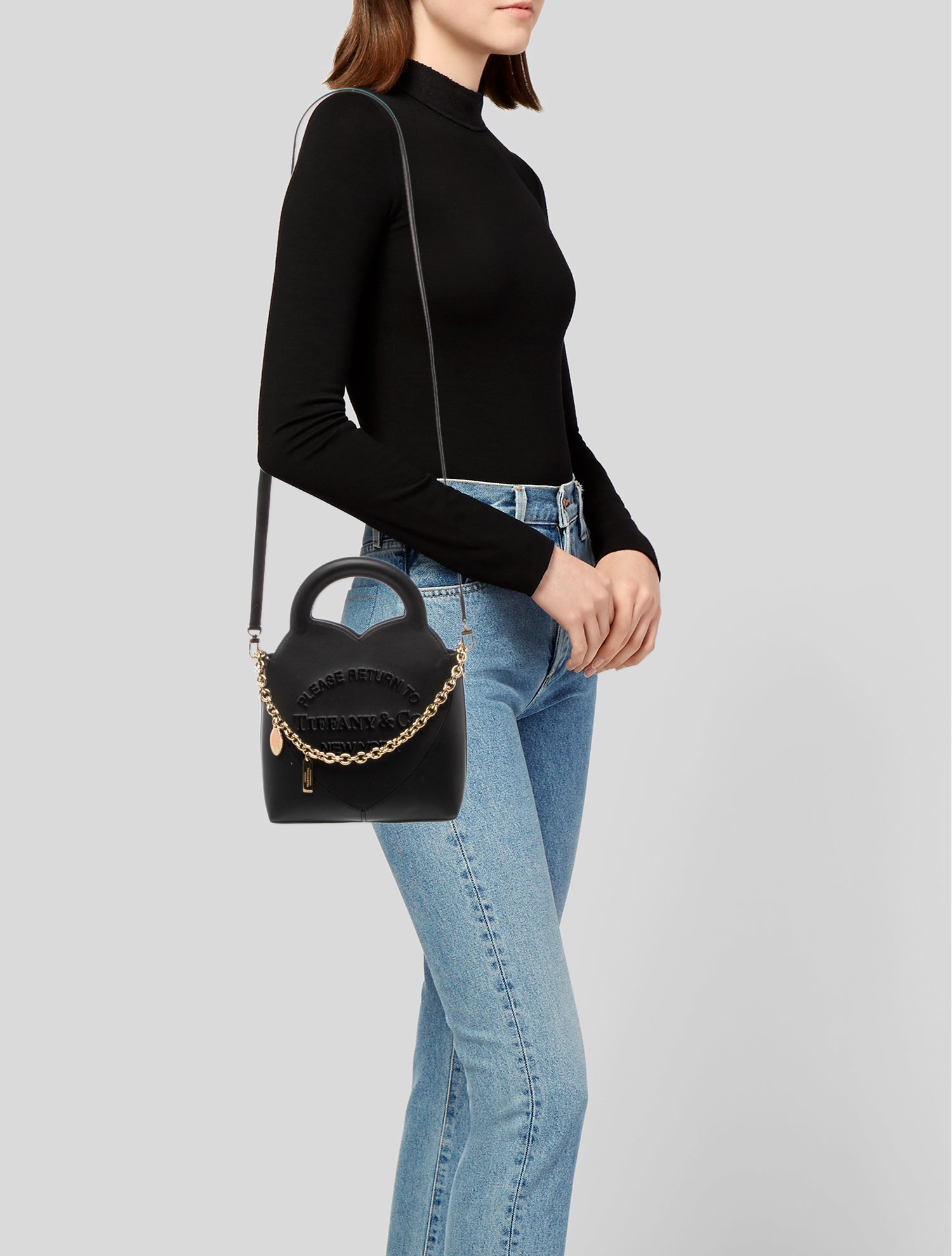 Tiffany & Co. Leather Top Handle Bag