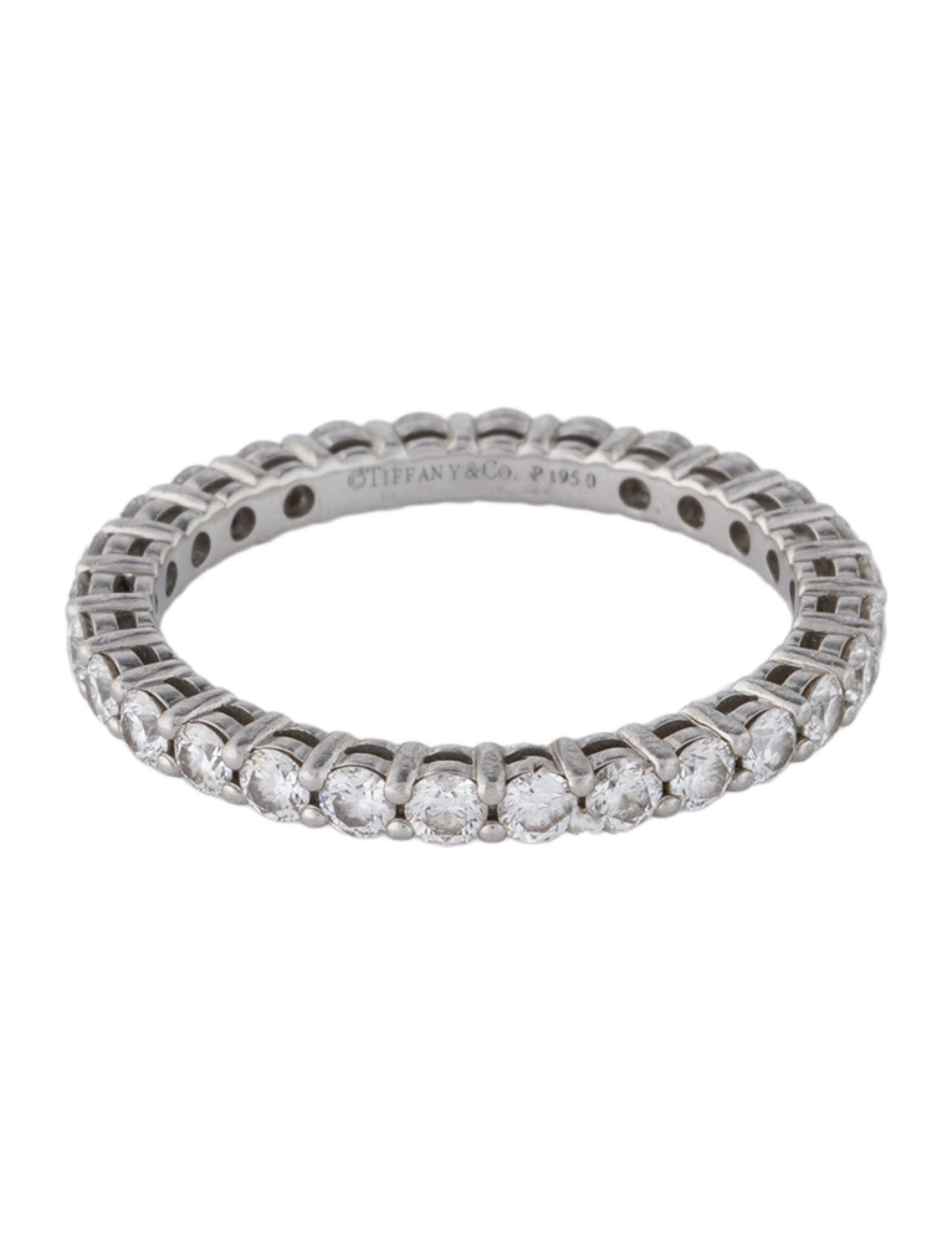 Tiffany & Co. Platinum Diamond Forever Eternity Ring