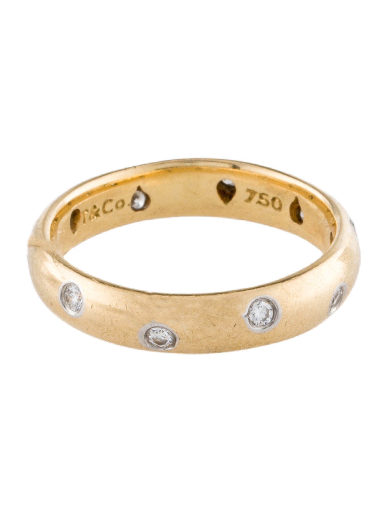 Tiffany & Co. Vintage 18K Diamond Etoile Band