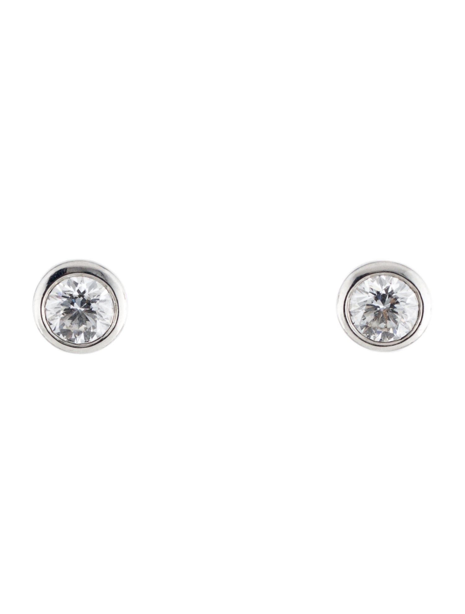 Tiffany & Co. Platinum 1.44ctw Diamond Stud Earrings