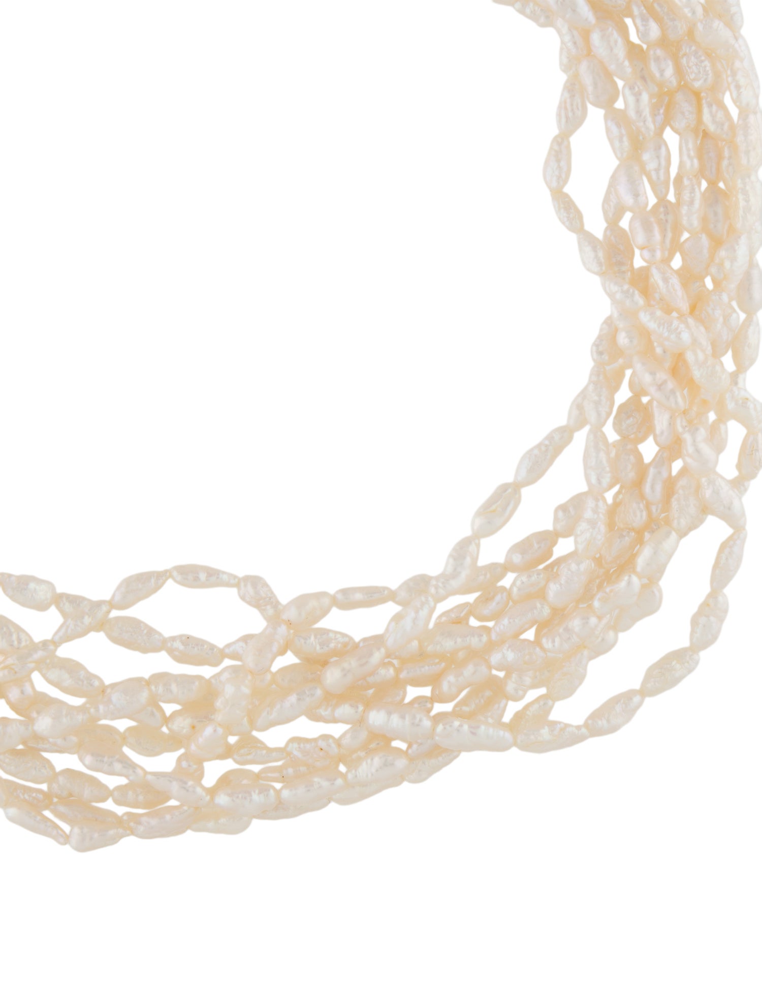 Tiffany & Co. Vintage 18K Pearl & Diamond Multistrand Necklace