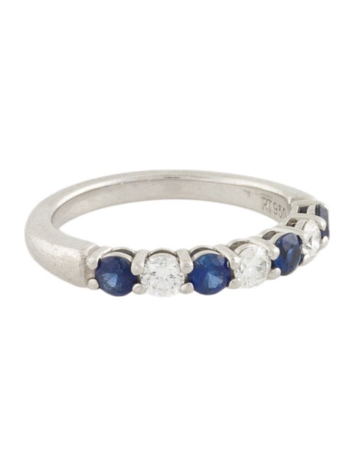 Tiffany & Co. Platinum Sapphire & Diamond Forever Band