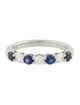 Tiffany & Co. Platinum Sapphire & Diamond Forever Band