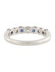 Tiffany & Co. Platinum Sapphire & Diamond Forever Band