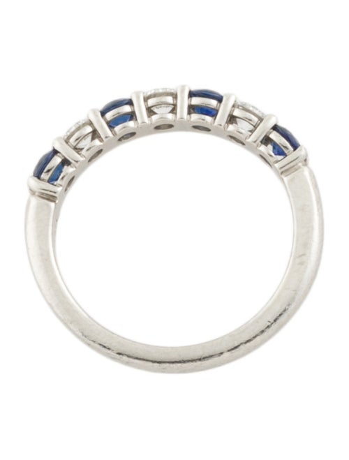 Tiffany & Co. Platinum Sapphire & Diamond Forever Band