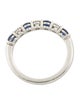 Tiffany & Co. Platinum Sapphire & Diamond Forever Band