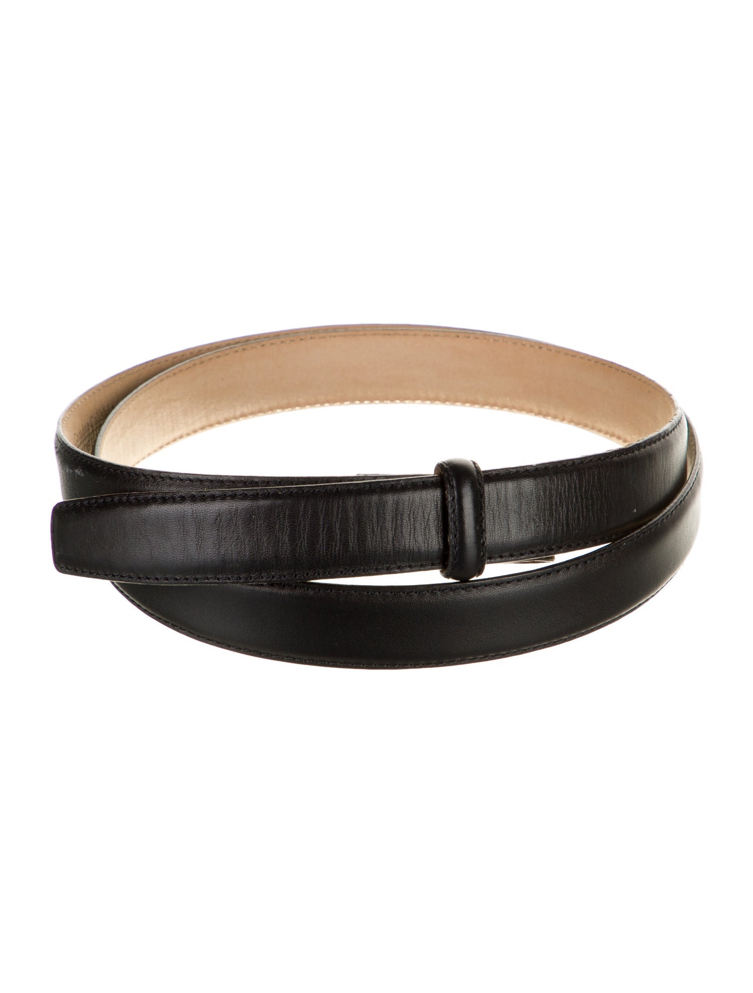 Tiffany & Co. Skinny Leather Waist Belt