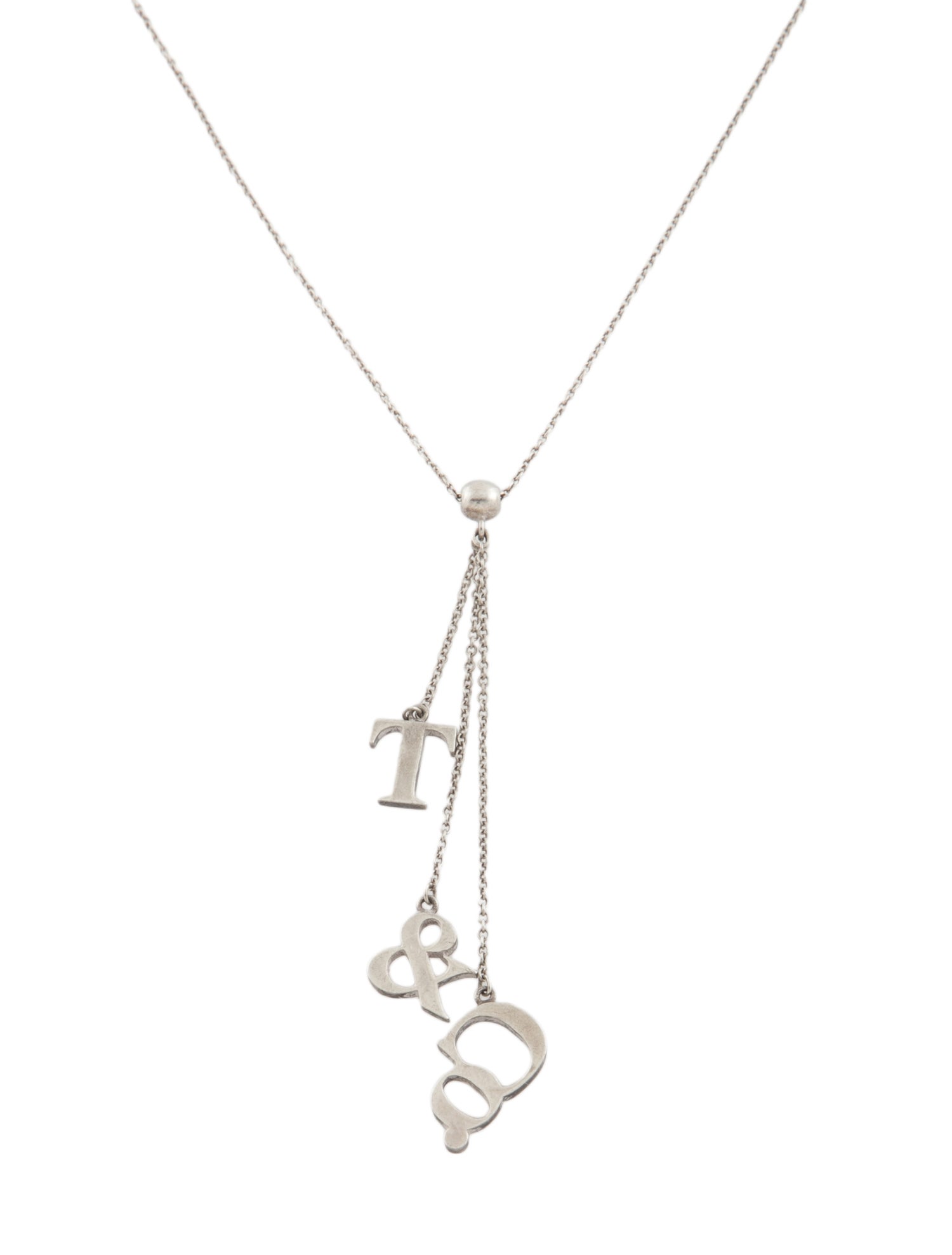 Tiffany & Co. Logo Lariat Necklace