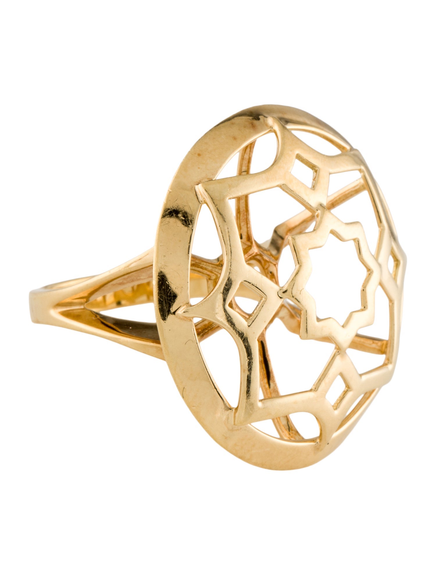Tiffany & Co. 18K Zellige Medallion Ring