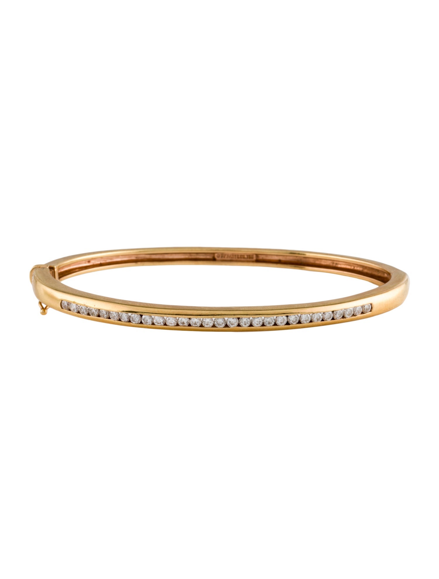 Tiffany & Co. 18K Diamond Hinged Bangle