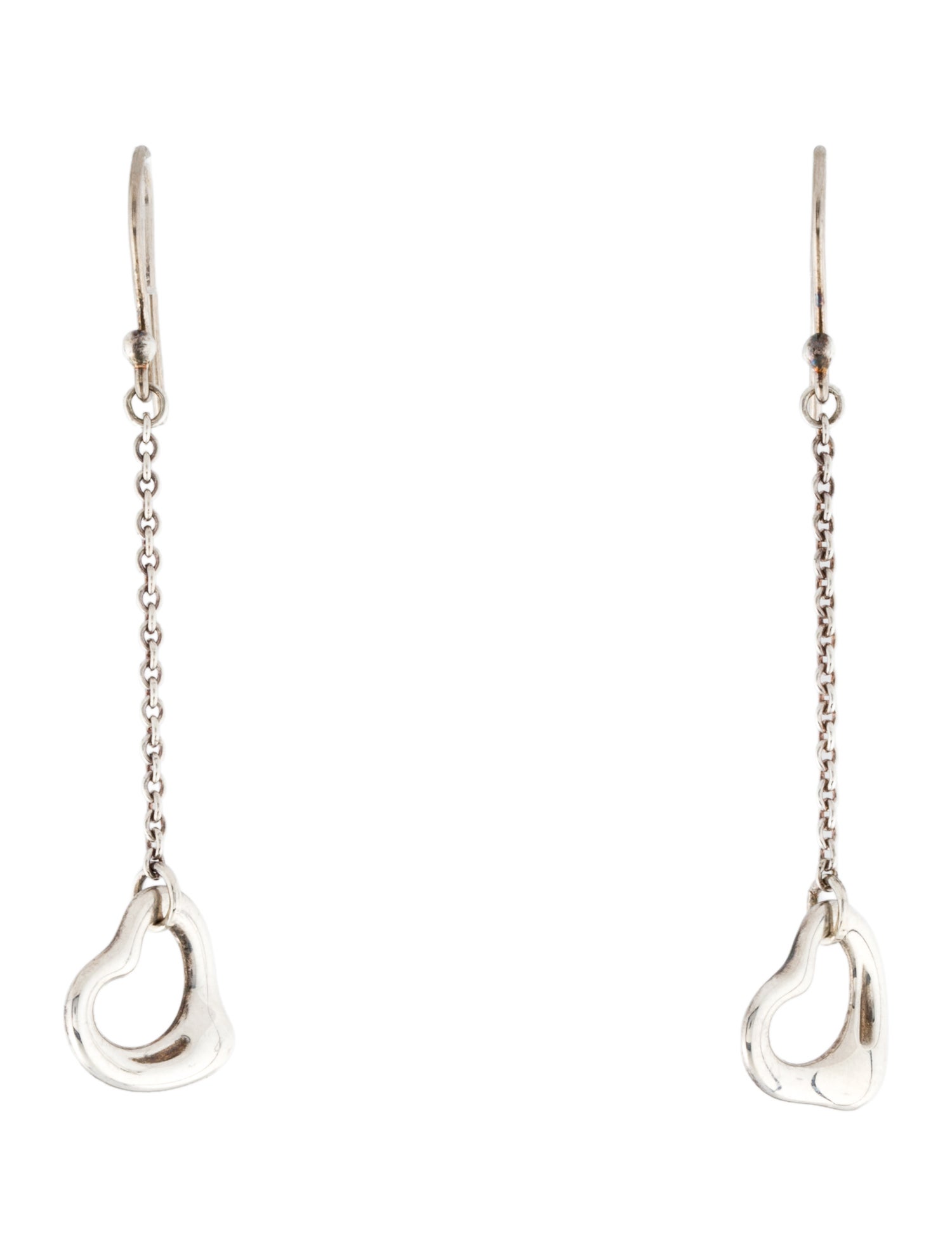 Tiffany & Co. Open Heart Drop Earrings