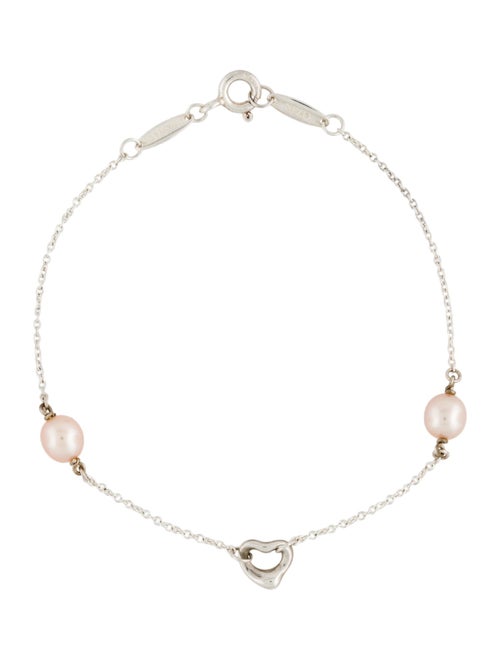 Tiffany & Co. Pearls by the Yard Open Heart Station Bracelet
