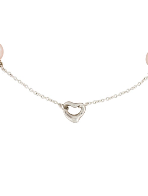 Tiffany & Co. Pearls by the Yard Open Heart Station Bracelet