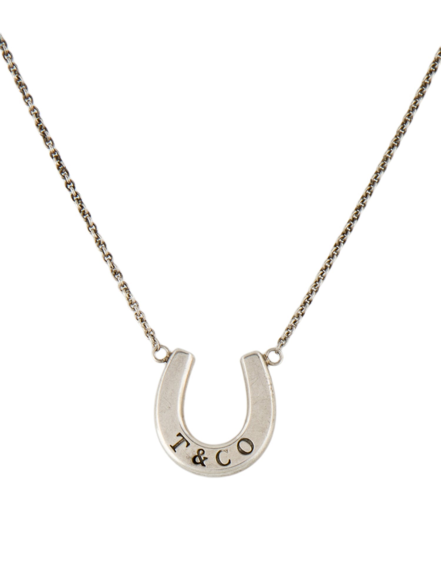 Tiffany & Co. Horseshoe Pendant Necklace