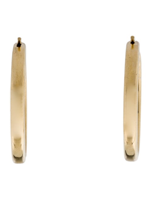 Tiffany & Co. 18K Square Cushion Hoop Earrings