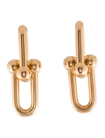 Tiffany & Co. 18K Large Link Drop Earrings