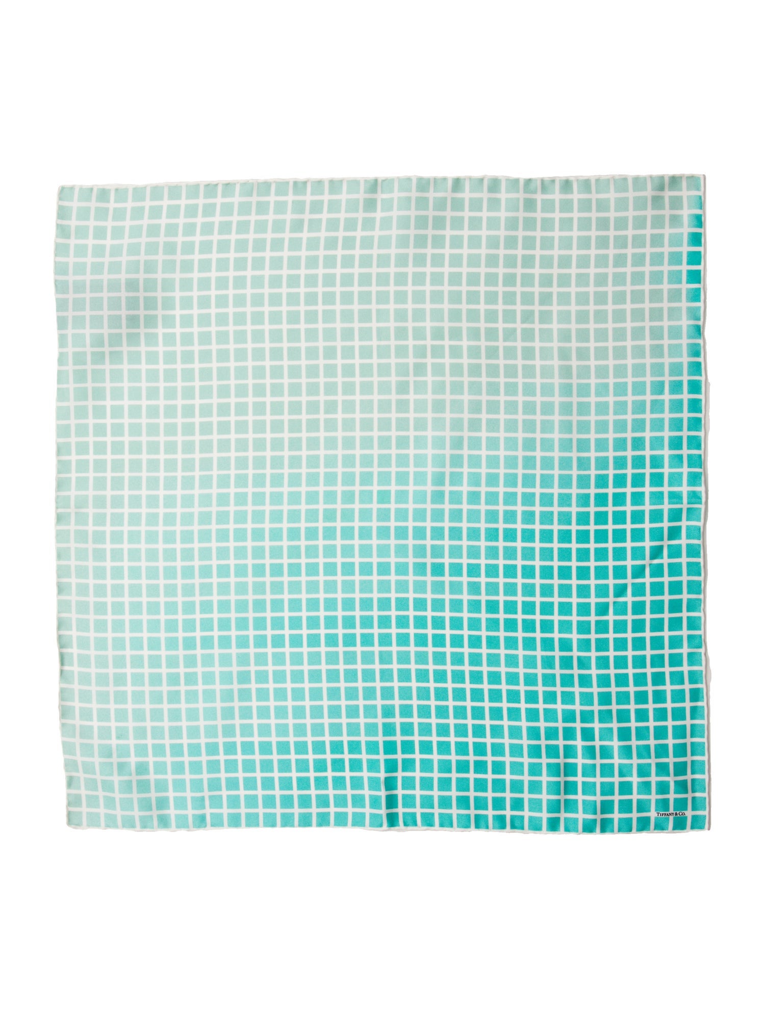 Tiffany & Co. Silk Plaid Print Scarf