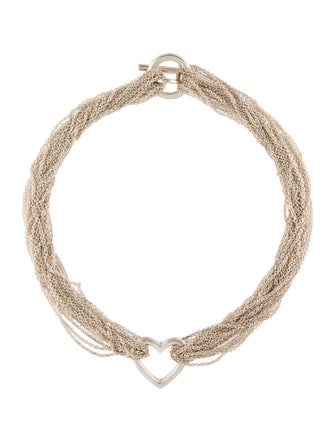 Tiffany & Co. Multistrand Heart Toggle Necklace