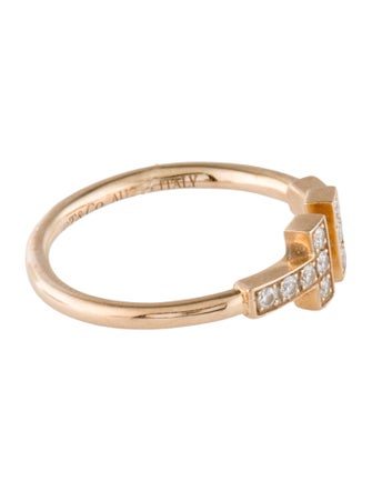 Tiffany & Co. 18K Diamond T Wire Band