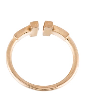 Tiffany & Co. 18K Diamond T Wire Band