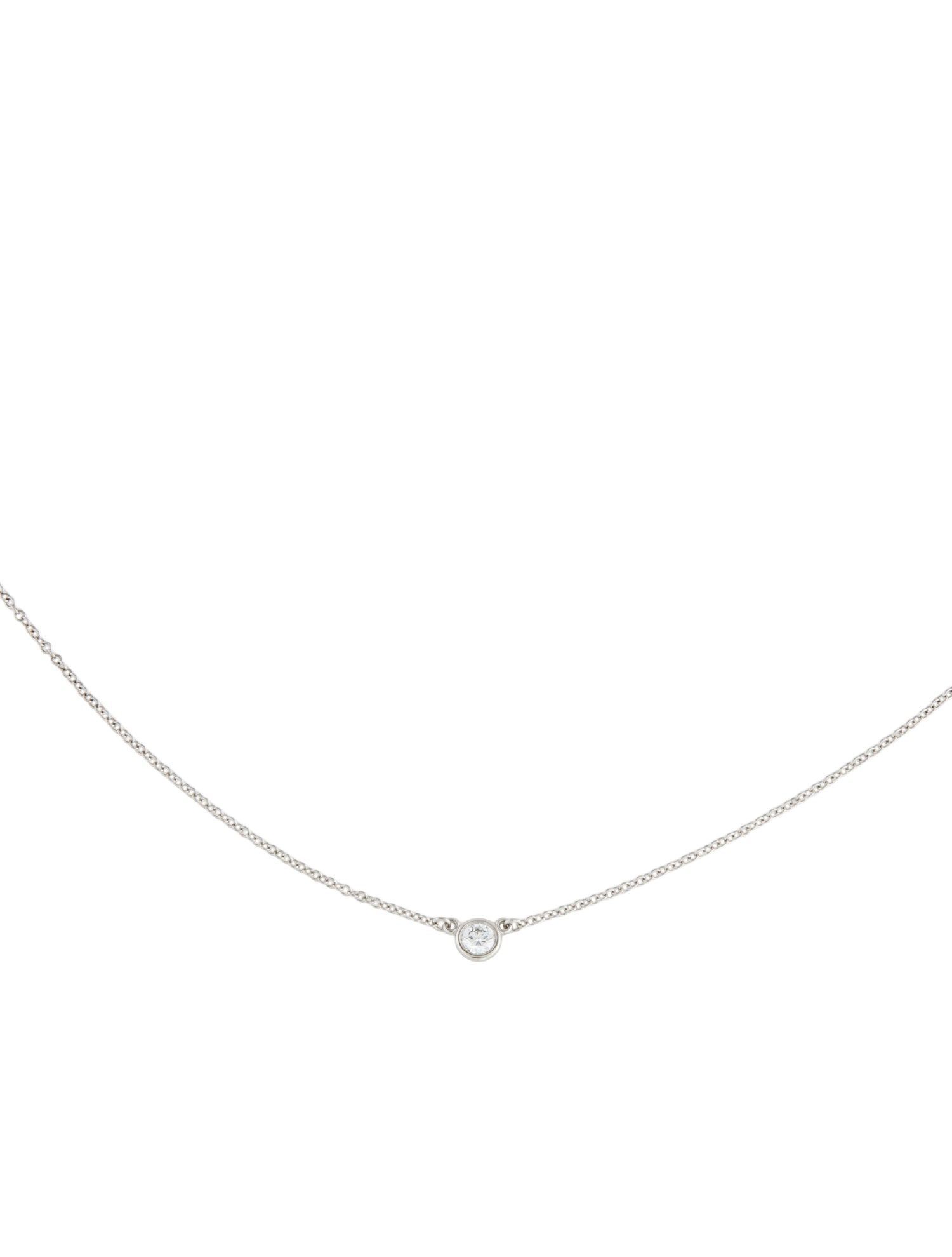 Tiffany & Co. Platinum Diamonds by the Yard Pendant Necklace
