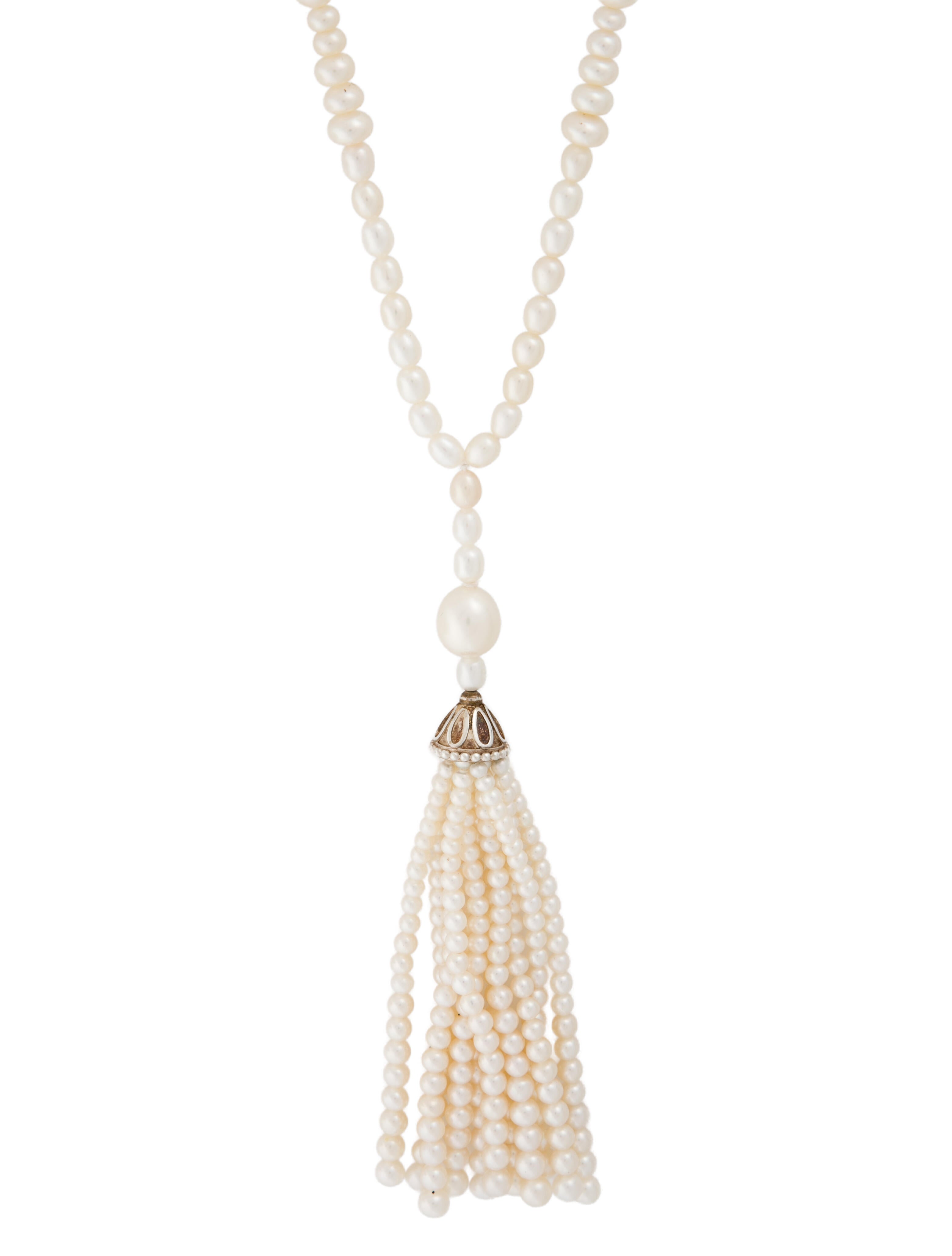 Tiffany & Co. Pearl Tassel Necklace