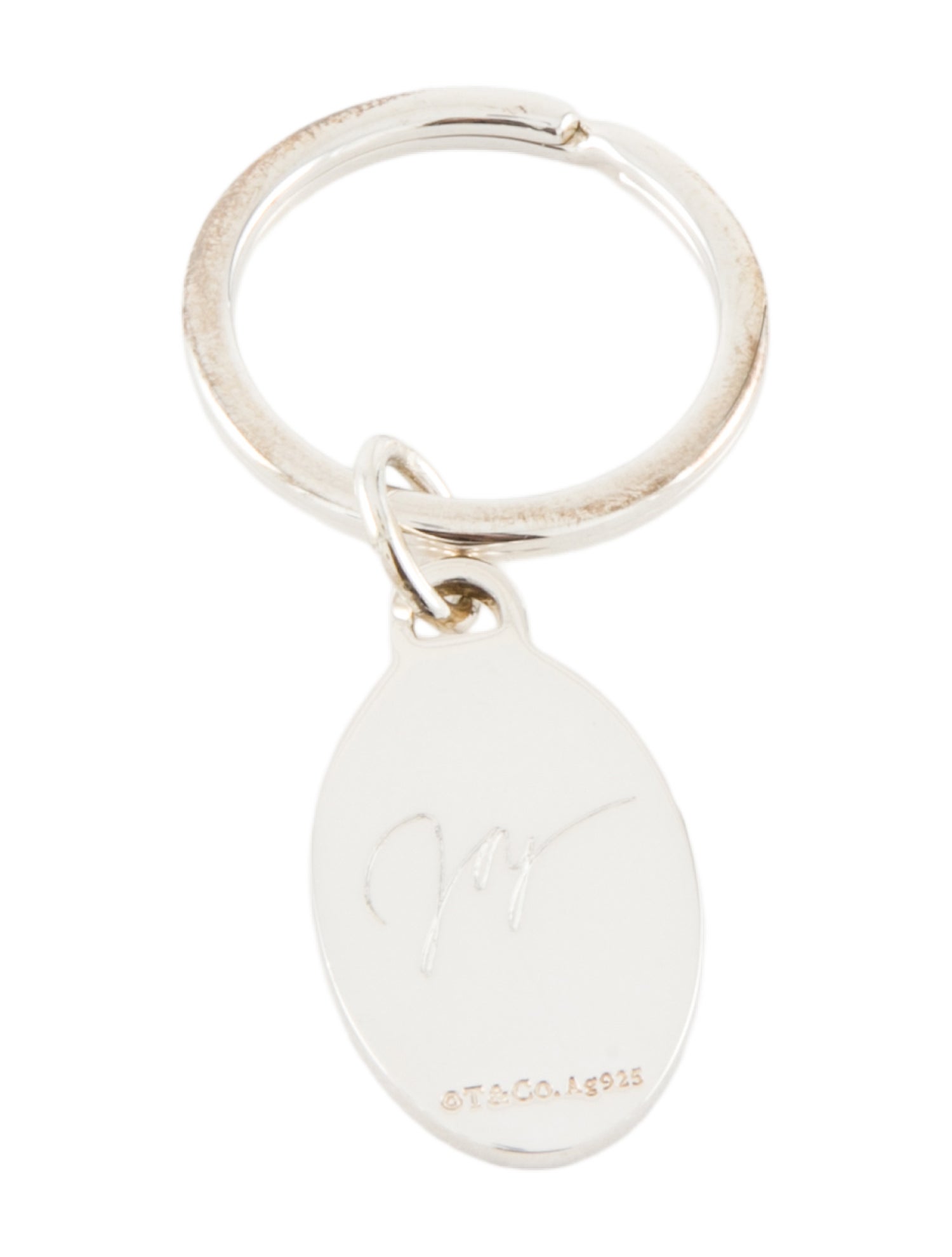 Tiffany & Co. Silver Tone Keychain