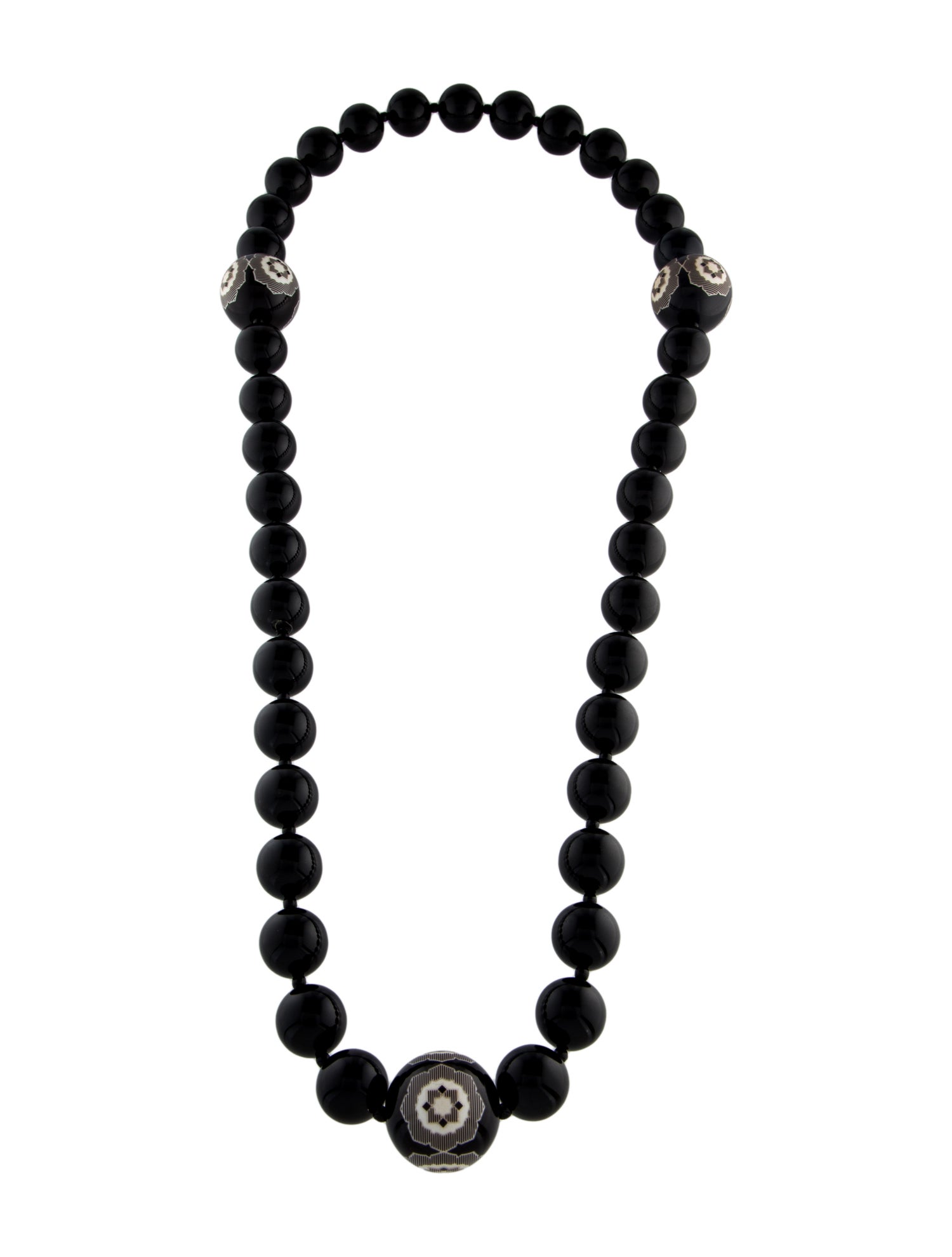 Tiffany & Co. Paloma Picasso Zellige Lacquered Wood Bead Necklace