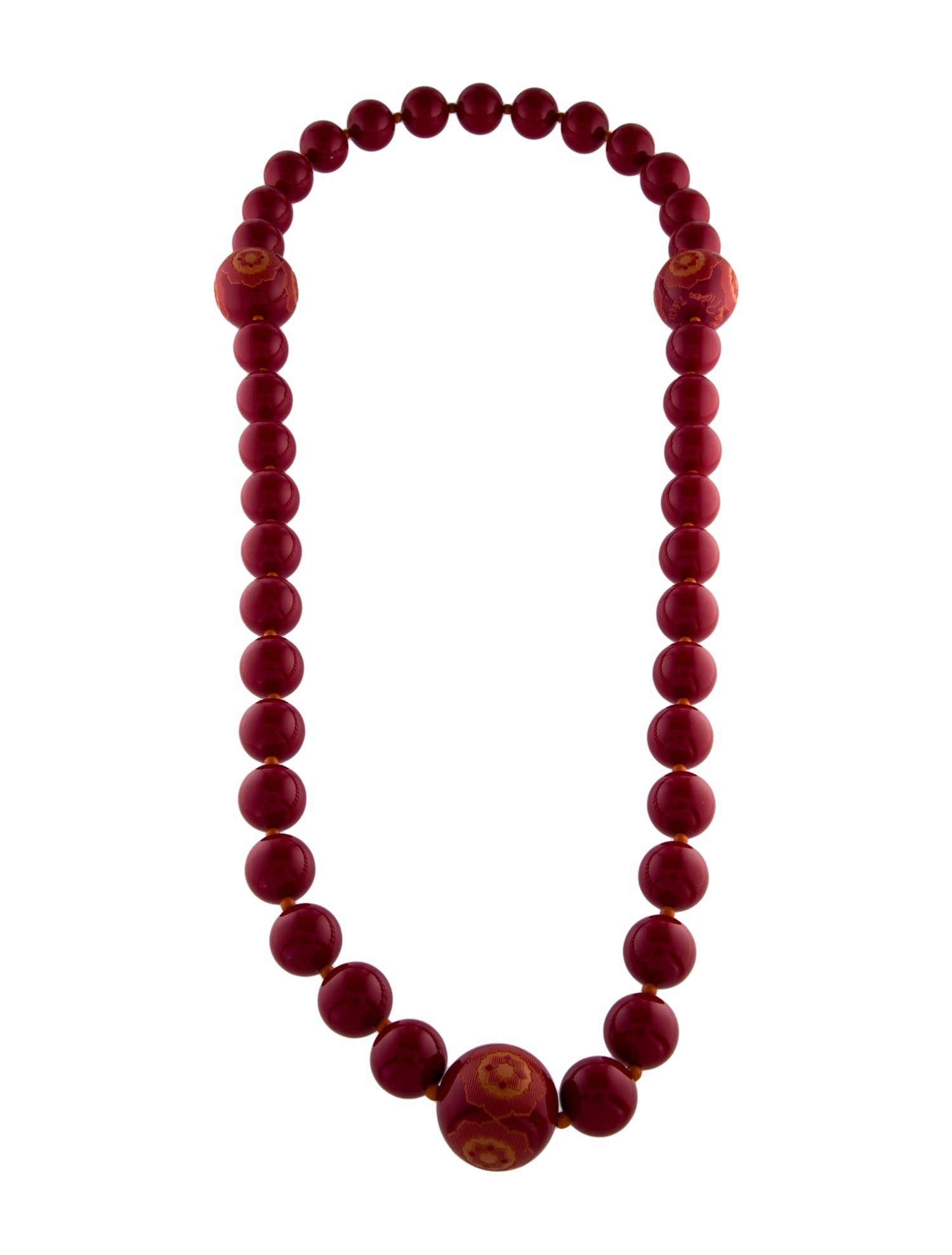 Tiffany & Co. Paloma Picasso Zellige Lacquered Wood Bead Necklace