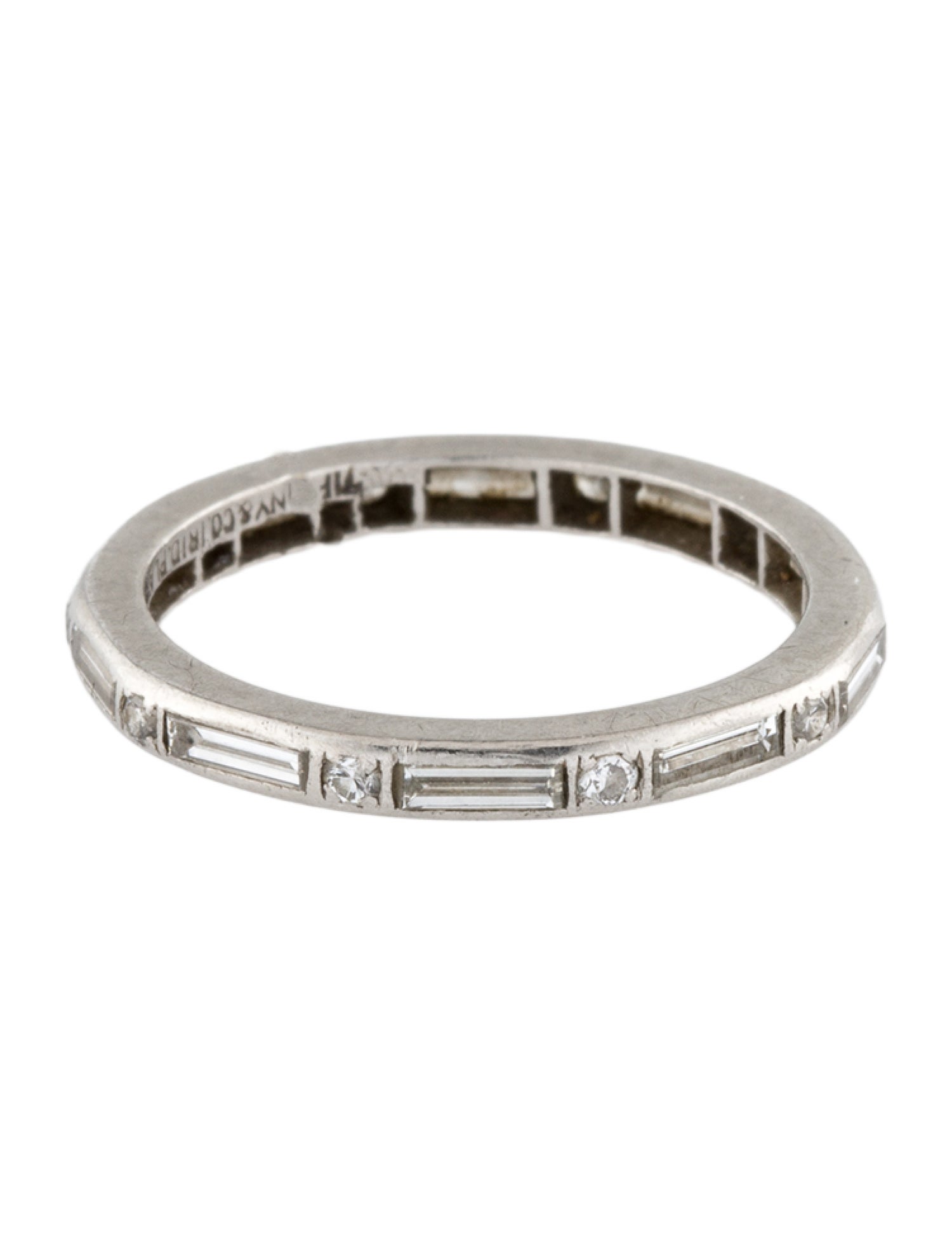 Tiffany & Co. Vintage Platinum Diamond Band