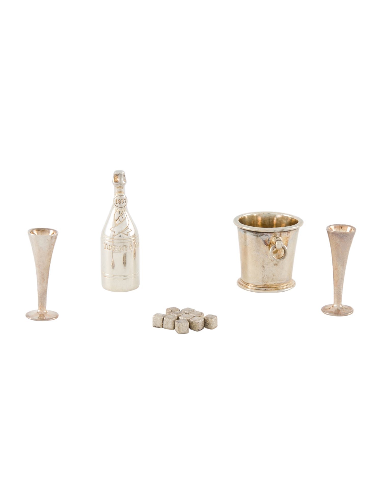 Tiffany & Co. 15-Piece Sterling Miniature Champagne Set