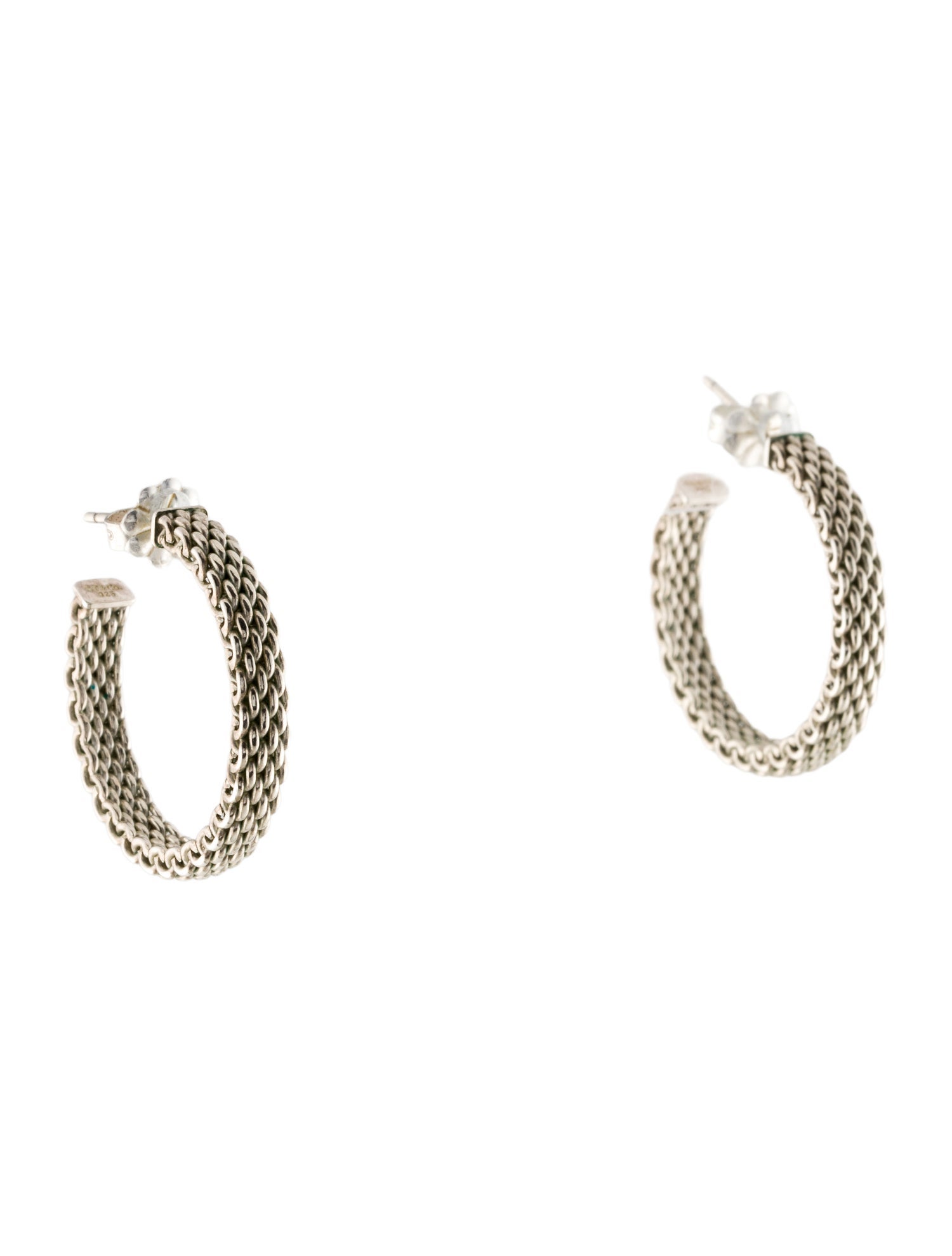 Tiffany & Co. Somerset Mesh Hoop Earrings