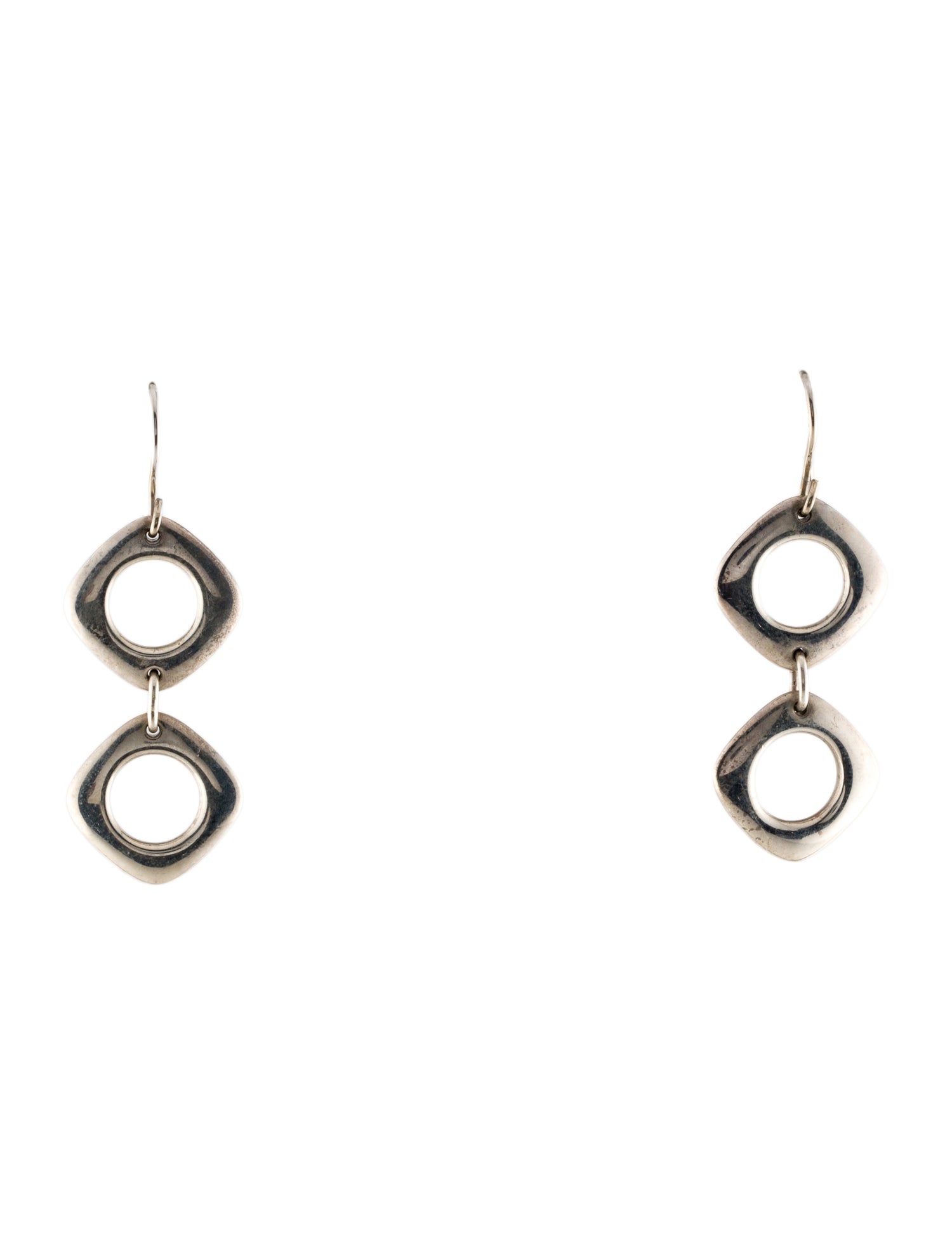 Tiffany & Co. Double Cushion Drop Earrings