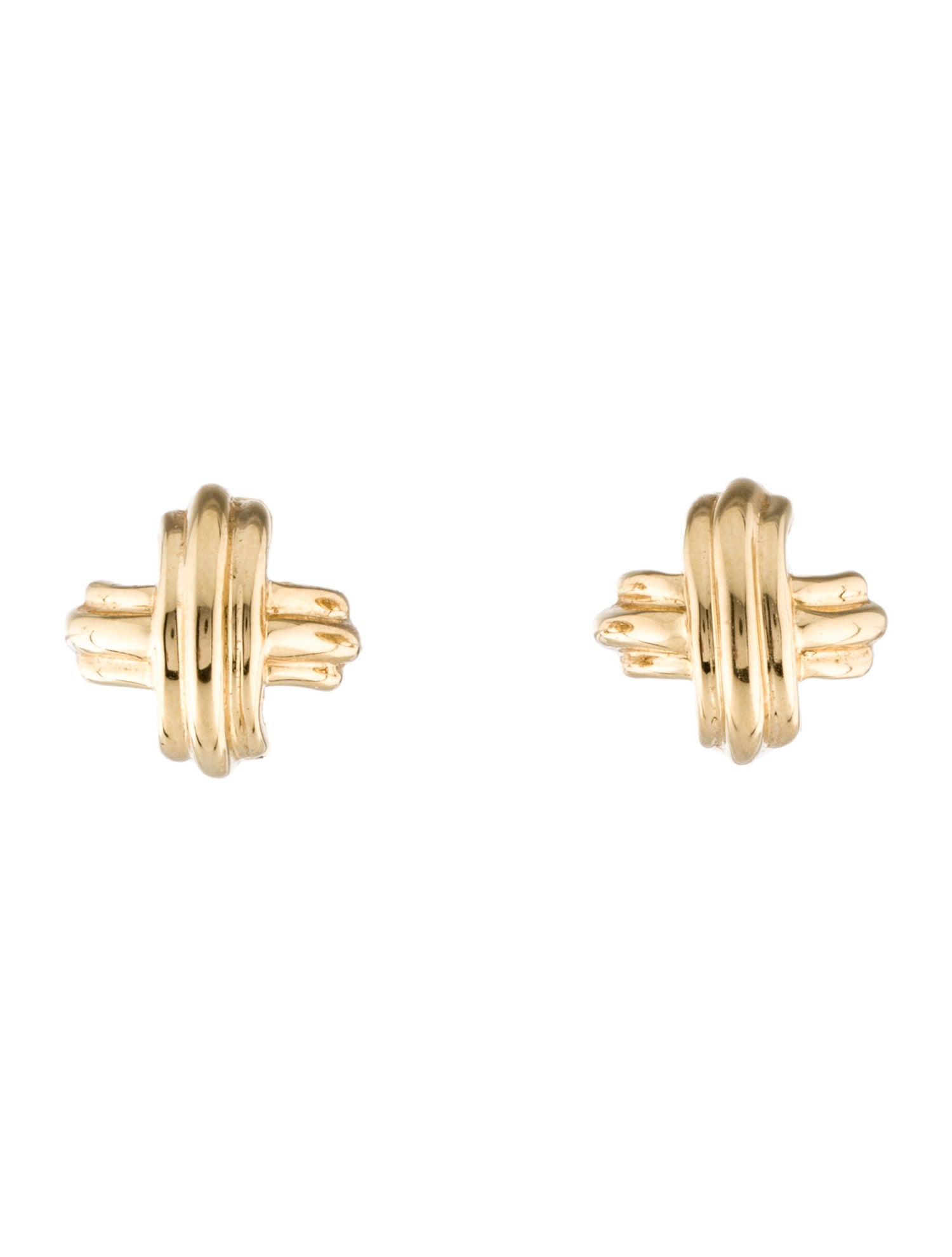 Tiffany & Co. Vintage 18K Signature X Earrings